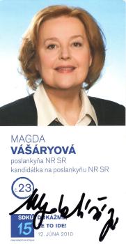 Vasaryova, Magda - slowakische Politikerin