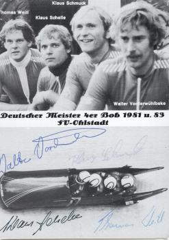 Vierer Bob - Deutscher Meister 1981 und 1983