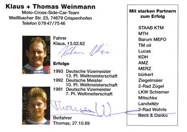 Weinmann, Klaus + Thomas - Moto-Cross-Side-Car