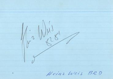Weis, Heinz