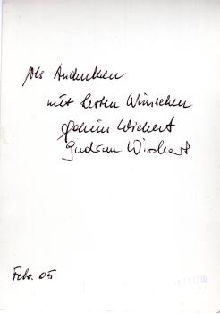 Wichert (†), Gudrun & Achim - Opernsänger