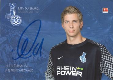 Wiedwald, Felix - MSV Duisburg (2011/12)