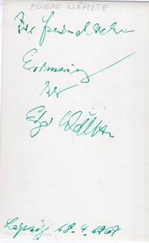 Wählte (†), Edgar - Tenor