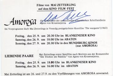 Zetterling (†), Mai