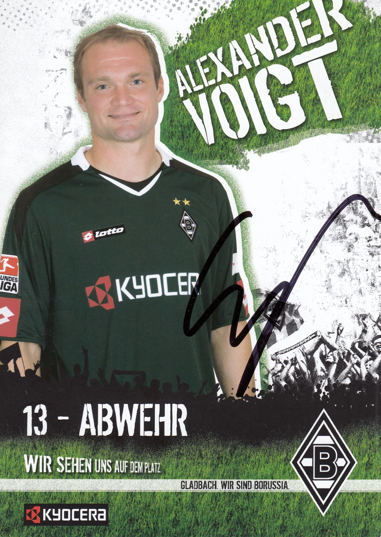 Alexander Voigt   Borussia Mönchengladbach 2009 2010  Autogrammkarte 2857056 