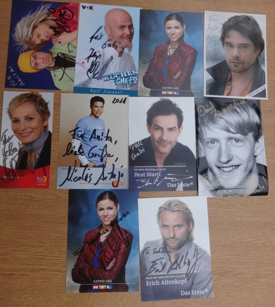 TV Stars - 10 Autogramme