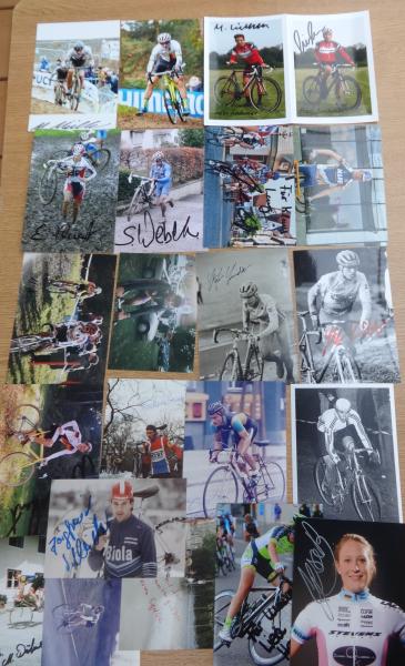 Radsport Konvolut - 22 Autogramme