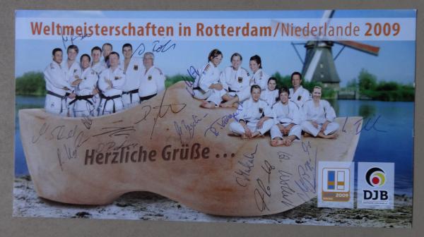 Deutsche Judo Nationalmannschaft WM 2009 in Rotterdam - 15 Autogramme