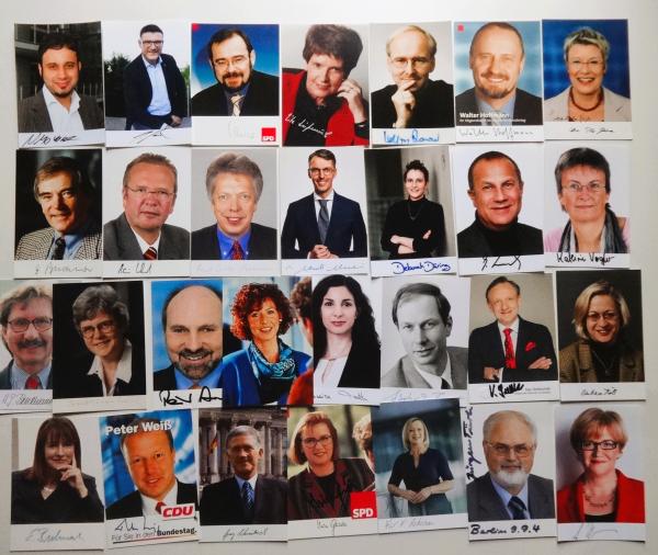 Konvolut Politiker - 30 Autogramme