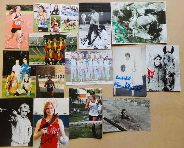 Moderner Fünfkampf - 14 Autogramme