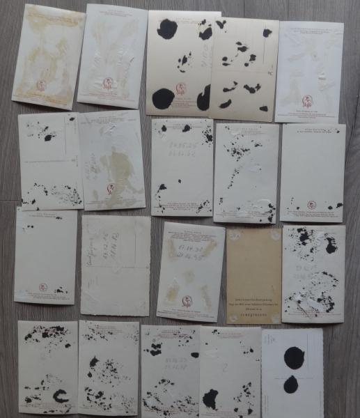 20 unsignierte Autogrammkarten (Progress etc.)