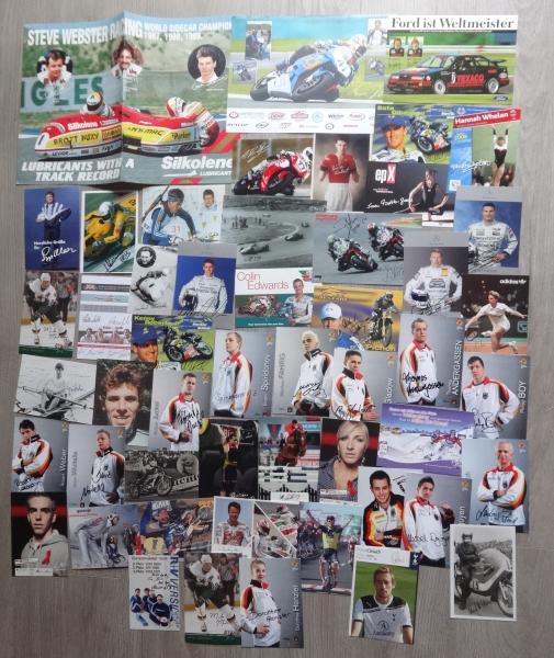 Sport allgemein - Konvolut - 50 Druckunterschriften