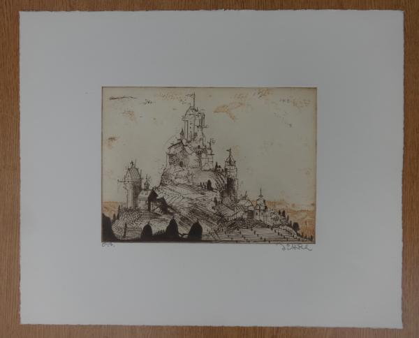 Dittrich (†), Simon - Farbradierung "Kleines Schloß"