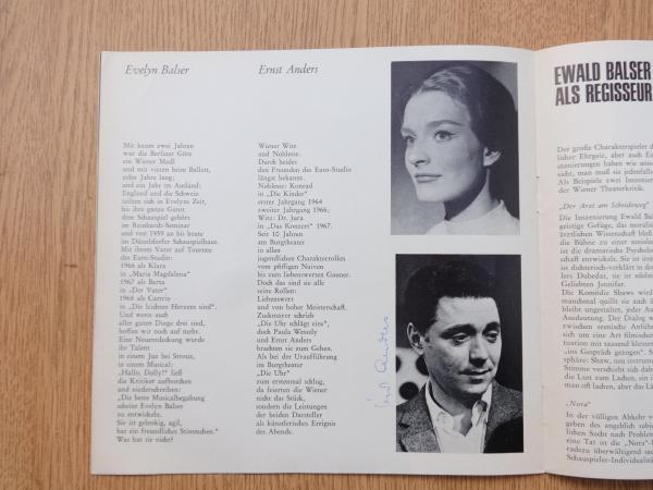 Evelyn & Ewald Balser, Ernst Anders, Erns Brünell, Gusti Wolf, M. Horeschosky, Tonio Riedl, Thomas Rau