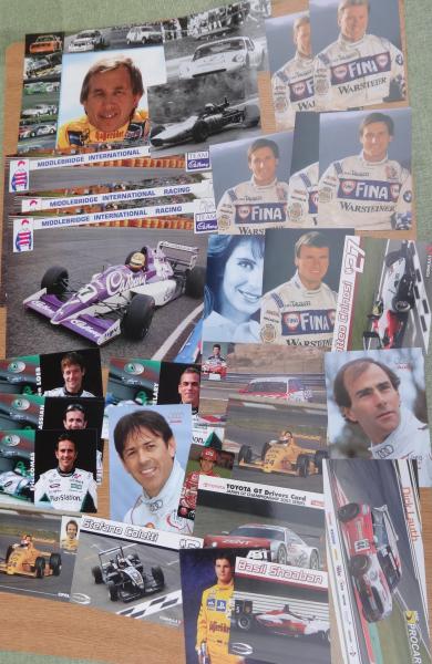 Motorsport Konvolut über 50 unsignierte Fotos bzw. Karten