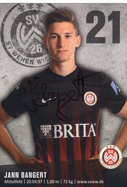 Bangert, Jann - SV Wehen Wiesbaden (2016/17)