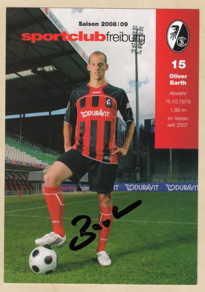 Barth, Oliver SC Freiburg (2008/09)