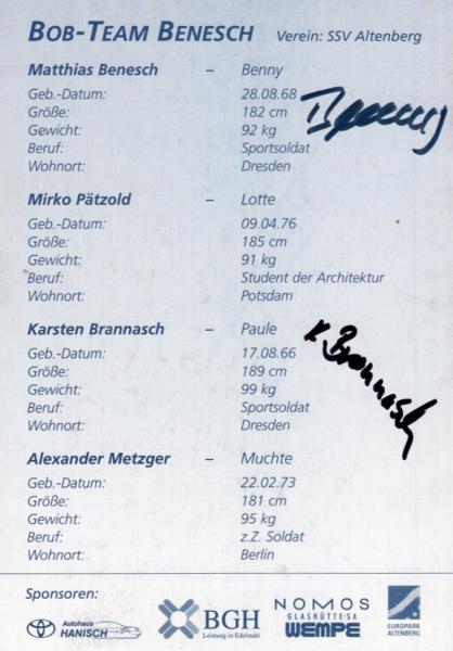 Benesch, Matthias & Brannasch, Karsten