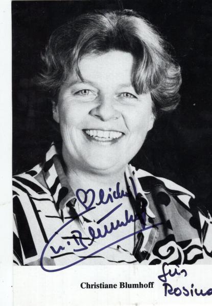 Blumhoff, Christiane