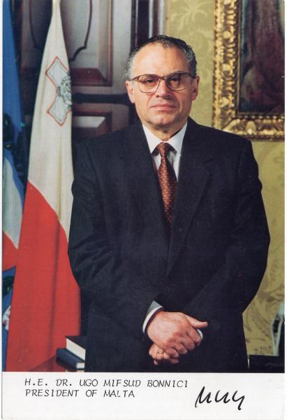Bonnici, Ugo Mifsud - ehem. Präsident von Malta