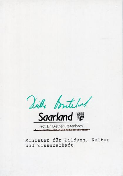 Breitenbach, Prof. Dr. Diether
