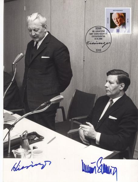 Bundeskanzler 1966 - 1982 - H.Schmidt, K.G. Kiesinger & W.Brandt