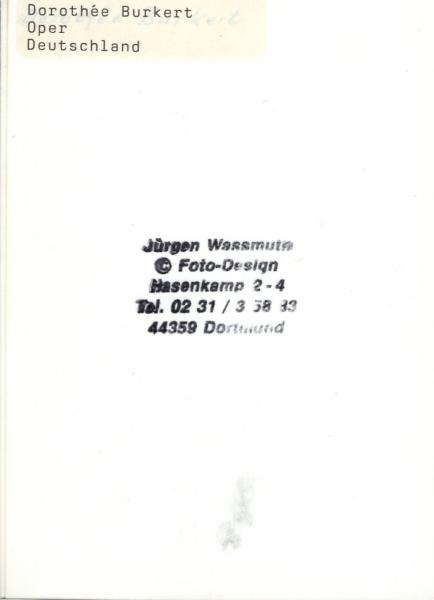 Burkert, Dorothee - Opernsängerin