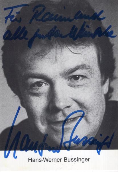 Bussinger (†), Hans-Werner