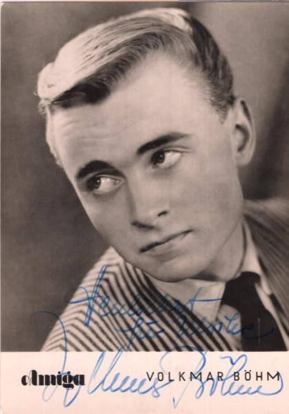 Böhm (†), Volkmar - DDR Sänger
