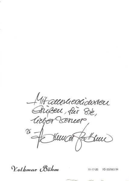 Böhm (†), Volkmar - ehem. DDR Schlagersänger