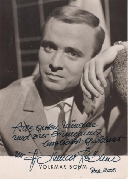 Böhm (†), Volkmar - DDR Sänger