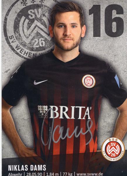 Dams, Niklas - SV Wehen Wiesbaden (2016/17)