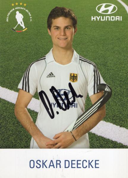 Deecke, Oskar - Nationaltrikot