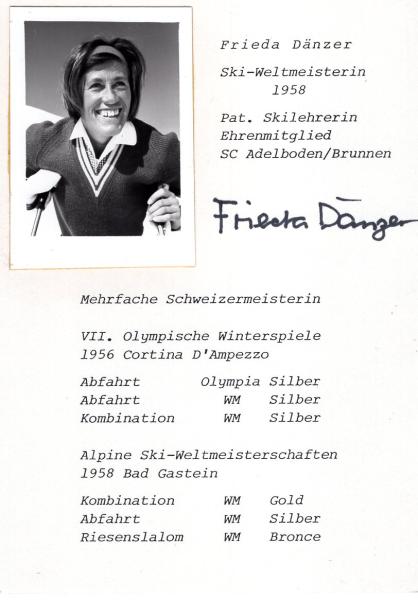 Dänzer (†/SWZ), Frieda - Olympia Silber 1956