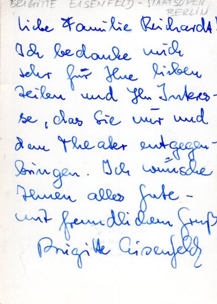 Eisenfeld, Brigitte - Kammersängerin