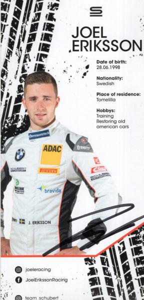 Eriksson (S), Joel - Schubert Motorsport