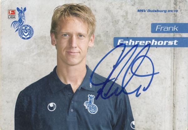 Fahrenhost, Frank - MSV Duisburg (2009/10)