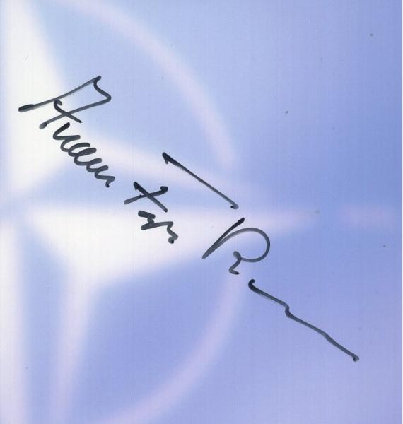 Fogh Rasmussen, Anders - ehem. Ministerpräsident von Dänemark + Generalsekretär der NATO