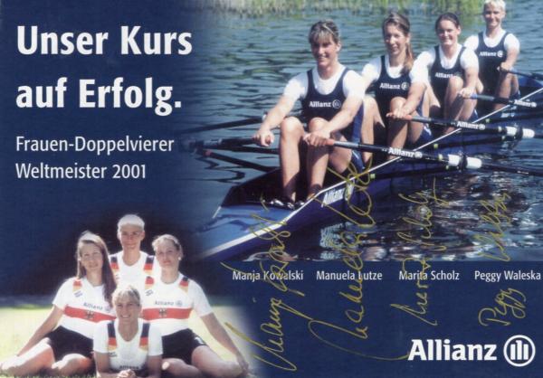 Frauen-Doppelvierer - Weltmeister 2001