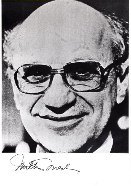 Friedman (USA/†), Milton - Nobelpreis 1976 Wirtschaftswissenschaft