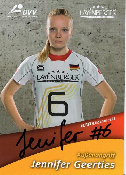 Geerties, Jennifer - Deutscher Volleyball Verband