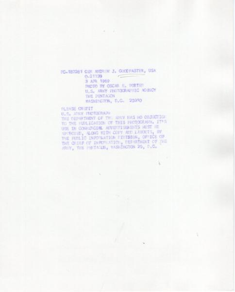 Goodpaster (†), Andrew J. - ehem. US General