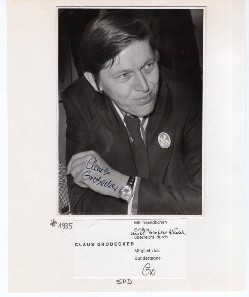 Grobecker (†), Claus - ehem. Staatssekretär