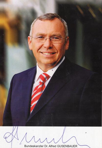 Gusenbauer, Alfred - ehem. Bundeskanzler von Österreich