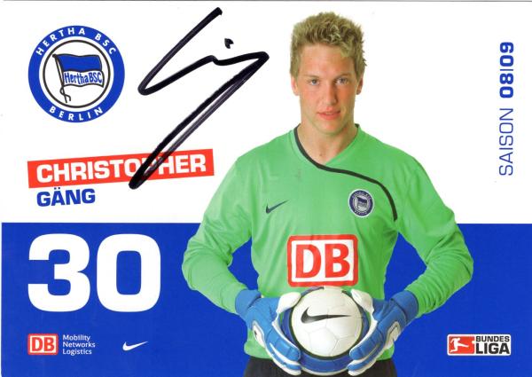 Gäng, Christopher - Hertha BSC Berlin (2008/09)