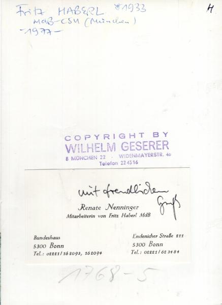 Haberl (†), Fritz