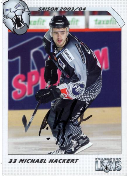 Hackert, Michael - Frankfurt Lions (2003/04)