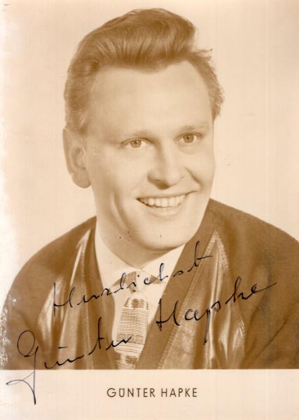 Hapke (†), Günther - DDR Sänger