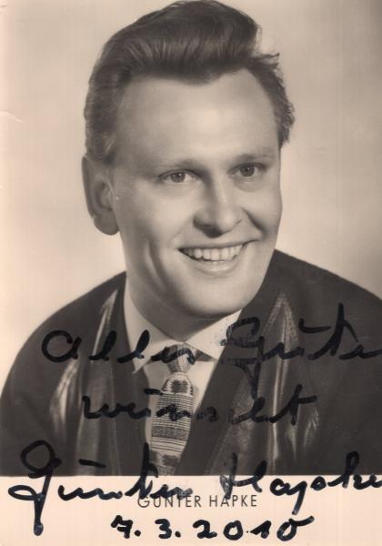 Hapke (†), Günther - DDR Sänger