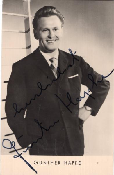 Hapke (†), Günther - DDR Sänger
